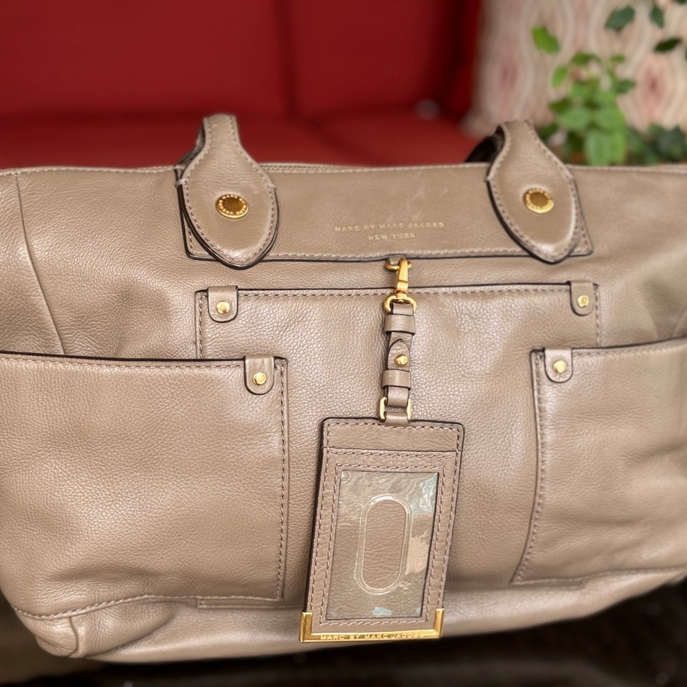 Marc By Marc Jacobs Tan Tote Bag